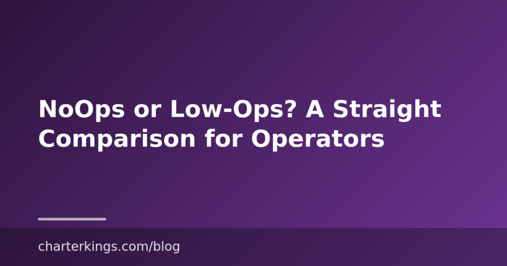 NoOps or Low-Ops? A Straight Comparison for Operators